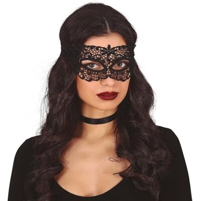 FIESTAS GUIRCA Zwart kanten masker vlinder FIESTAS GUIRCA Zwart kanten masker vlinder