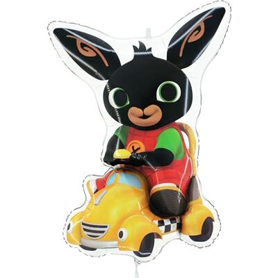 Toyland ® 86 cm (34 inch) folieballon in de vorm van een taxifiguur Bing & Talkie feestballonnen voor kinderen Toyland ® 86 cm (34 inch) folieballon in de vorm van een taxifiguur Bing & Talkie feestballonnen voor kinderen