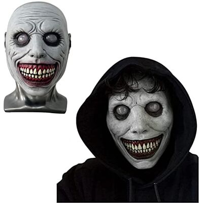 Gutecomuik Horrormasker voor Halloween, gemaskerd bal, griezelige clown, lachende demon, cosplay, Halloween, demon, carnaval Gutecomuik Horrormasker voor Halloween, gemaskerd bal, griezelige clown, lachende demon, cosplay, Halloween, demon, carnaval