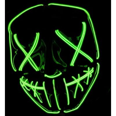 Original Cup The Purge® LED masker Nightmare groen Premium kwaliteit Hard plastic 3 knippermodi Ledmasker Cosplay Halloween Neon 100% Horror 100% plezier Original Cup The Purge® LED masker Nightmare groen Premium kwaliteit Hard plastic 3 knippermodi Ledmasker Cosplay Halloween Neon 100% Horror 100% plezier