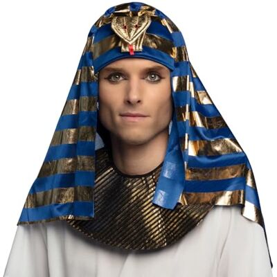 Boland Farao hoed, Egyptische koning hoofddeksel voor volwassenen, festival, carnaval, themafeest Boland Farao hoed, Egyptische koning hoofddeksel voor volwassenen, festival, carnaval, themafeest