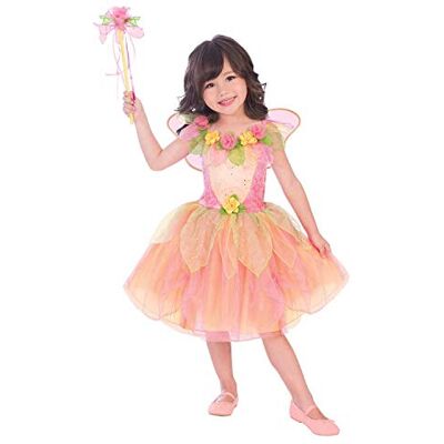 amscan Peach Sorbet Fairy 3-5 jaar kostuum voor meisjes, 9904100 roze Engelse versie amscan Peach Sorbet Fairy 3-5 jaar kostuum voor meisjes, 9904100 roze Engelse versie