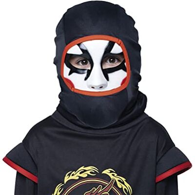 RUBIE'S Rubies Ninja-masker met capuchon voor kinderen, wit masker met capuchon, origineel, ideaal voor Halloween, Kerstmis, carnaval en verjaardag. RUBIE'S Rubies Ninja-masker met capuchon voor kinderen, wit masker met capuchon, origineel, ideaal voor Halloween, Kerstmis, carnaval en verjaardag.