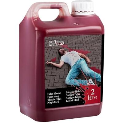 Boland 72243 Theaterbloed 2 liter in jerrycan nep bloed filmbloed speciaal effect wonden make-up Halloween themafeest carnaval Boland 72243 Theaterbloed 2 liter in jerrycan nep bloed filmbloed speciaal effect wonden make-up Halloween themafeest carnaval