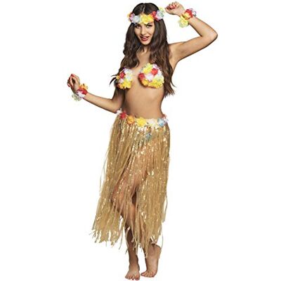 Boland 52237 Hawaiiaans Paradise-kostuum, bloemenkostuum voor carnaval, themafeest of vrijgezellenfeest, accessoires voor carnavalskostuums Boland 52237 Hawaiiaans Paradise-kostuum, bloemenkostuum voor carnaval, themafeest of vrijgezellenfeest, accessoires voor carnavalskostuums