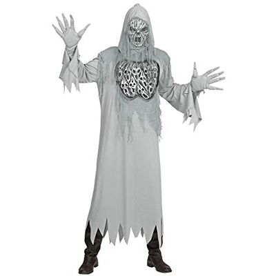W WIDMANN MILANO Party Fashion Widmann Spookkostuum met capuchon, handschoenen, masker, Halloween, carnaval, themafeest W WIDMANN MILANO Party Fashion Widmann Spookkostuum met capuchon, handschoenen, masker, Halloween, carnaval, themafeest