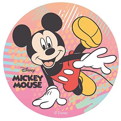 dekora Decora taartversiering van eetbaar papier Mickey Mouse 20 cm dekora Decora taartversiering van eetbaar papier Mickey Mouse 20 cm