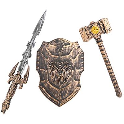 Toyland ® Sword, Hammer & Shield Set – Boys Roll Play Toys Toyland ® Sword, Hammer & Shield Set – Boys Roll Play Toys