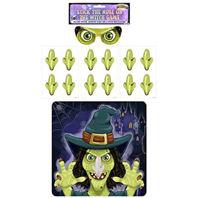 HENBRANDT Halloween feestspel Stick The Nose On The Witch HENBRANDT Halloween feestspel Stick The Nose On The Witch