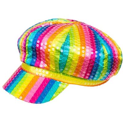 Boland 01370 Lillipop muts met pailletten, kleurrijke hoofddeksel voor clown kostuum, flower power kostuum, kostuumaccessoires voor dames en heren Boland 01370 Lillipop muts met pailletten, kleurrijke hoofddeksel voor clown kostuum, flower power kostuum, kostuumaccessoires voor dames en heren