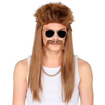 W WIDMANN MILANO Party Fashion REDNECK WIG & MUUSTACHE" in polybag - W WIDMANN MILANO Party Fashion REDNECK WIG & MUUSTACHE" in polybag -