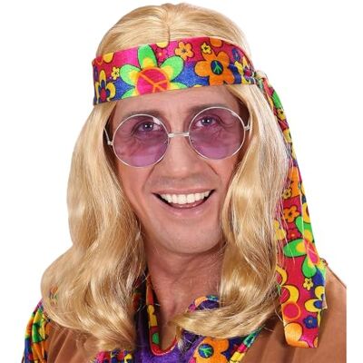 W WIDMANN MILANO Party Fashion Widmann 6496l pruik hippie geck W WIDMANN MILANO Party Fashion Widmann 6496l pruik hippie geck