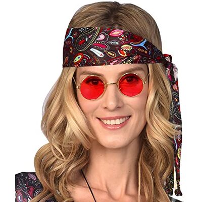 amscan 9909451 Hippie bril jaren 60 en 70 rood amscan 9909451 Hippie bril jaren 60 en 70 rood