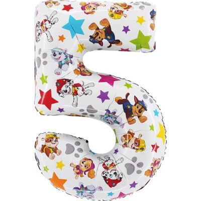 Toyland ® Kinderfolieballon in de vorm van een cijfer 6, 66 cm, Paw Patrol Toyland ® Kinderfolieballon in de vorm van een cijfer 6, 66 cm, Paw Patrol