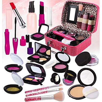 STAY GENT Valse make-up voor kinderen, speelgoed voor meisjes, kunstmake-upset met cosmeticatas voor kinderen, rol, meisjes, cadeau voor meer dan 3 jaar, verjaardag, Kerstmis (geen echte make-up) STAY GENT Valse make-up voor kinderen, speelgoed voor meisjes, kunstmake-upset met cosmeticatas voor kinderen, rol, meisjes, cadeau voor meer dan 3 jaar, verjaardag, Kerstmis (geen echte make-up)