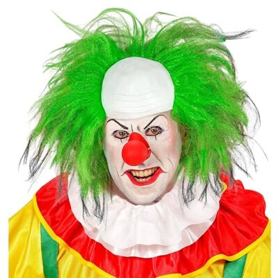 W WIDMANN MILANO Party Fashion Widmann 02004 Clown pruik met groen haar, in doos, horror, themafeest, Halloween W WIDMANN MILANO Party Fashion Widmann 02004 Clown pruik met groen haar, in doos, horror, themafeest, Halloween