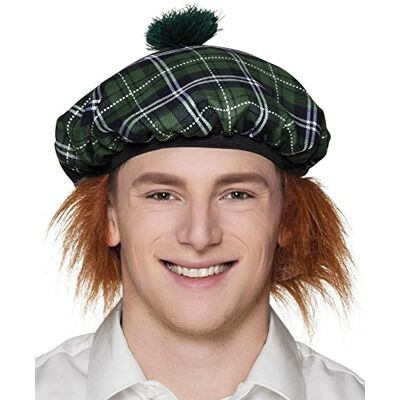 Boland 81227 Barette Mister Tartan, pet met haar, Schots motief, Schots kostuum, accessoire, carnaval, themafeest Boland 81227 Barette Mister Tartan, pet met haar, Schots motief, Schots kostuum, accessoire, carnaval, themafeest