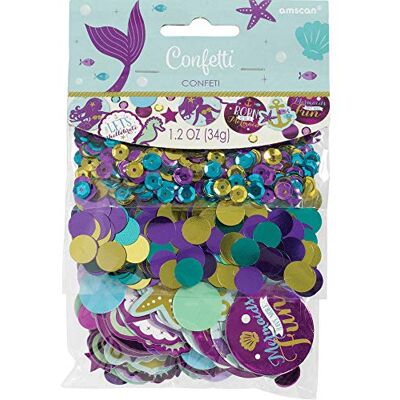 amscan 360275 Mermaid Wishes tafelconfetti, zeemeermin, 34 g amscan 360275 Mermaid Wishes tafelconfetti, zeemeermin, 34 g
