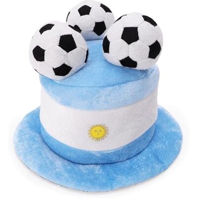Toyland ® Argentinië voetbalvlag fan hoed met 3D-ballonnen Wereldkampioenschap, euro, Argentinië themafeest, eenheidsmaat voor volwassenen, keuze uit 10 landen Toyland ® Argentinië voetbalvlag fan hoed met 3D-ballonnen Wereldkampioenschap, euro, Argentinië themafeest, eenheidsmaat voor volwassenen, keuze uit 10 landen