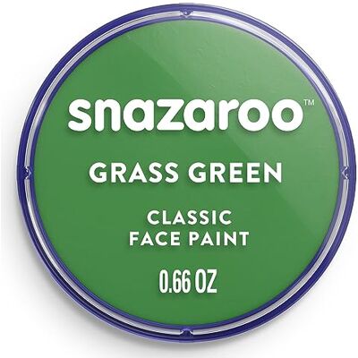 Snazaroo Verf voor gezicht en lichaam, make-up voor gezicht en vermomming, voor kinderen en volwassenen, schmink, 18 ml, groen Snazaroo Verf voor gezicht en lichaam, make-up voor gezicht en vermomming, voor kinderen en volwassenen, schmink, 18 ml, groen
