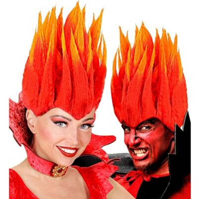 W WIDMANN MILANO Party Fashion DEVIL WIG" in polybag - W WIDMANN MILANO Party Fashion DEVIL WIG" in polybag -