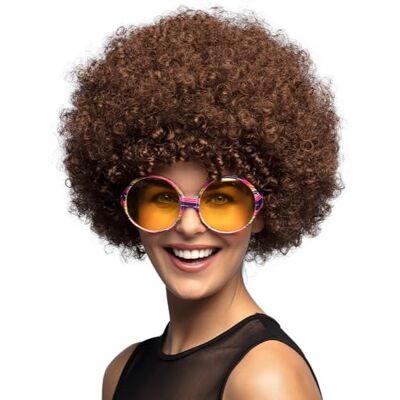 Boland Krullende pruik voor volwassenen, kort synthetisch haar, pruik voor carnaval, Halloween en JGA, carnavalskostuum accessoire Boland Krullende pruik voor volwassenen, kort synthetisch haar, pruik voor carnaval, Halloween en JGA, carnavalskostuum accessoire