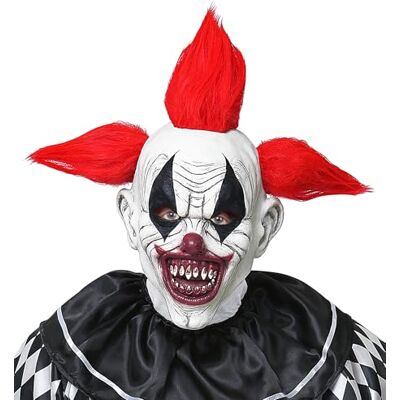 W WIDMANN MILANO Party Fashion 03296 Clown Masker Killer met Clown Haar Horror Halloween Carnaval Party Thema W WIDMANN MILANO Party Fashion 03296 Clown Masker Killer met Clown Haar Horror Halloween Carnaval Party Thema