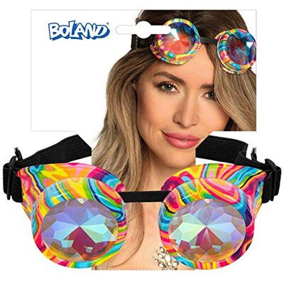 Boland Feestbril voor volwassenen, kunststof, plezierbril, zonder corrigerende glazen, zonnebril, Bad Taste Party, themafeest, carnaval Boland Feestbril voor volwassenen, kunststof, plezierbril, zonder corrigerende glazen, zonnebril, Bad Taste Party, themafeest, carnaval