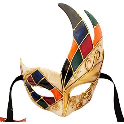 Lannakind Handmade Venetian Mask Eye Mask Colombina Ballmask Carnival (Col4) Lannakind Handmade Venetian Mask Eye Mask Colombina Ballmask Carnival (Col4)