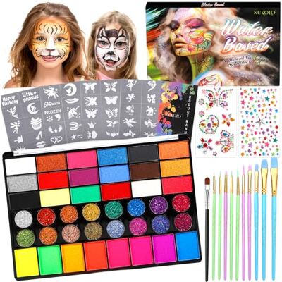 RDDAIPE Halloween gezicht aquarel make-up RDDAIPE Halloween gezicht aquarel make-up