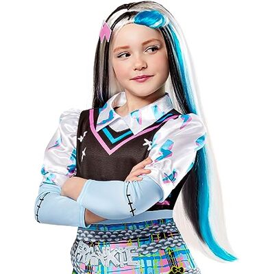 RUBIE'S Rubies Frankie Stein Officiële Monster High pruik voor meisjes, standaardmaat, voor carnaval, Kerstmis, verjaardag, feest en Halloween. RUBIE'S Rubies Frankie Stein Officiële Monster High pruik voor meisjes, standaardmaat, voor carnaval, Kerstmis, verjaardag, feest en Halloween.