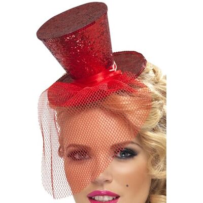 Smiffys Fever Mini Top Hat op Hoofdband Smiffys Fever Mini Top Hat op Hoofdband