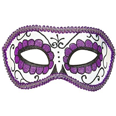 W WIDMANN MILANO Party Fashion WIDMANN MILANO PARTY FASHION Los Muertos Dia masker, oogmasker, dag van de doden, Mexico, carnaval, Halloween W WIDMANN MILANO Party Fashion WIDMANN MILANO PARTY FASHION Los Muertos Dia masker, oogmasker, dag van de doden, Mexico, carnaval, Halloween