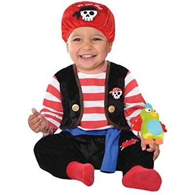 amscan 845922-55 Buccaneer piratenkostuum met rode hoofdband en papegaaienspeelgoed (6-12 maanden) amscan 845922-55 Buccaneer piratenkostuum met rode hoofdband en papegaaienspeelgoed (6-12 maanden)