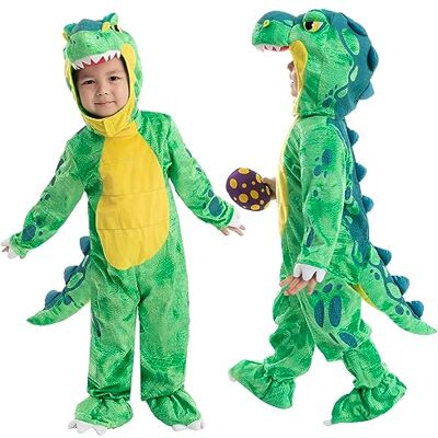 Spooktacular Creations Baby groen T-Rex kostuum voor Halloween, trick of grap, dinosaurus, dress-up, fictiespel (klein (5-7 jaar)) Spooktacular Creations Baby groen T-Rex kostuum voor Halloween, trick of grap, dinosaurus, dress-up, fictiespel (klein (5-7 jaar))