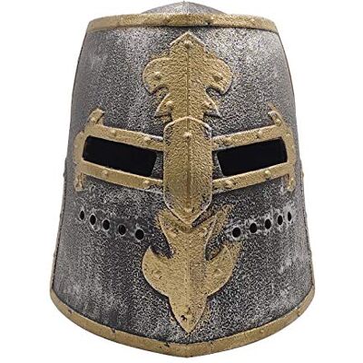 LOOYAR Middeleeuws speelgoed voor kinderen, ridderkostuum, soldaat, krijger, helm met opvouwbaar masker, voor jongens, vechtspel, Halloween, cosplay, LARP LOOYAR Middeleeuws speelgoed voor kinderen, ridderkostuum, soldaat, krijger, helm met opvouwbaar masker, voor jongens, vechtspel, Halloween, cosplay, LARP