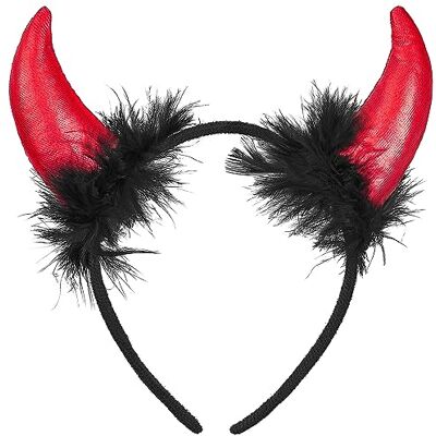 Balinco Duivelsoren en hoorns rood/zwart, pailletten, sexy kostuums voor vrouwen en hoofdsieraden Balinco Duivelsoren en hoorns rood/zwart, pailletten, sexy kostuums voor vrouwen en hoofdsieraden