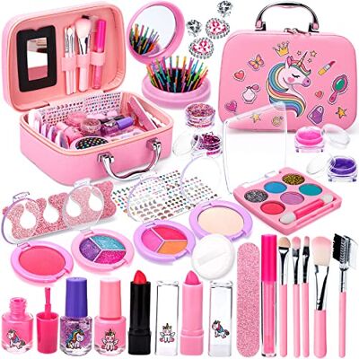 Purpledi Make-upspeelgoed, 30 stuks, wasbaar en niet giftig, kerstcadeau voor meisjes, 3-8 jaar Purpledi Make-upspeelgoed, 30 stuks, wasbaar en niet giftig, kerstcadeau voor meisjes, 3-8 jaar