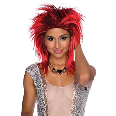 Bristol Novelty BW188 Foxy Rocker damespruik, rood Bristol Novelty BW188 Foxy Rocker damespruik, rood