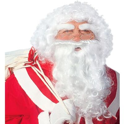 W WIDMANN MILANO Party Fashion Générique Pe142 pruik + baard + wenkbrauwkerstman – Eén maat W WIDMANN MILANO Party Fashion Générique Pe142 pruik + baard + wenkbrauwkerstman – Eén maat