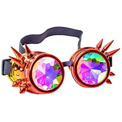 Bristol Novelty BM607 Caleidoscoop masker rood en oranje masker, heren, dames, rood, oranje Bristol Novelty BM607 Caleidoscoop masker rood en oranje masker, heren, dames, rood, oranje