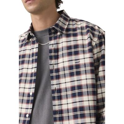 Levis Authentic Button Down overhemd met lage knoopsluiting voor heren (1 stuk) M Levis Authentic Button Down overhemd met lage knoopsluiting voor heren (1 stuk) M