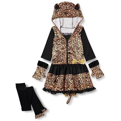 amscan 9908460 brutale vlekkenkostuum voor kinderen, meisjes, 10-12 jaar, beige/zwart/bruin. amscan 9908460 brutale vlekkenkostuum voor kinderen, meisjes, 10-12 jaar, beige/zwart/bruin.