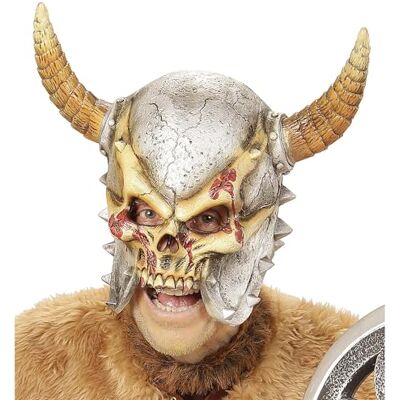 W WIDMANN MILANO Party Fashion Widmann 00411 – Saurion-masker met hoorns, Viking, galer, Halloween, carnaval, themafeest W WIDMANN MILANO Party Fashion Widmann 00411 – Saurion-masker met hoorns, Viking, galer, Halloween, carnaval, themafeest