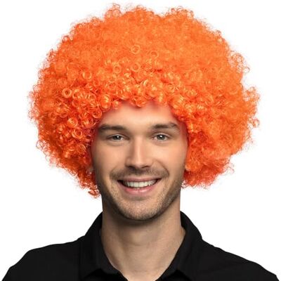 Boland Krullende pruik voor volwassenen, kort kunsthaar, carnavalspruik, Halloween en JGA, maskerkostuumaccessoires Boland Krullende pruik voor volwassenen, kort kunsthaar, carnavalspruik, Halloween en JGA, maskerkostuumaccessoires