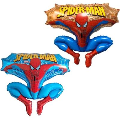 Toyland 2 x 81 cm folieballonnen in de vorm van een springende Spider Man feestballonnen voor kinderen (één van elk) Toyland 2 x 81 cm folieballonnen in de vorm van een springende Spider Man feestballonnen voor kinderen (één van elk)