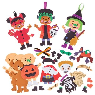 Baker Ross FX636 Halloween-kostuum decoratieset 8 stuks, Halloween-decoratieset voor kinderen Baker Ross FX636 Halloween-kostuum decoratieset 8 stuks, Halloween-decoratieset voor kinderen