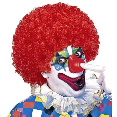 W WIDMANN MILANO Party Fashion Widmann Pruik Clown, rood, volwassenen, Eén maat W WIDMANN MILANO Party Fashion Widmann Pruik Clown, rood, volwassenen, Eén maat