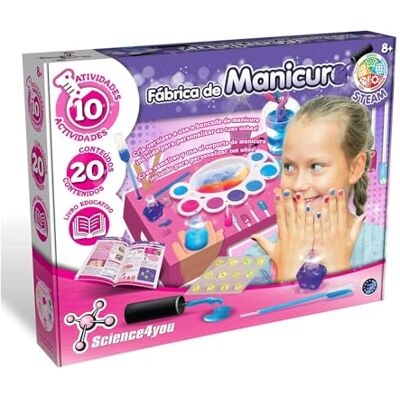 Science4you Manicure-fabriek, spelletjes en wetenschappelijk en educatief speelgoed, cadeau voor meisjes + 8 jaar (80002647) Science4you Manicure-fabriek, spelletjes en wetenschappelijk en educatief speelgoed, cadeau voor meisjes + 8 jaar (80002647)