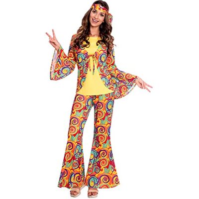 amscan Dameskostuum, hippie, volwassenen, meerkleurig amscan Dameskostuum, hippie, volwassenen, meerkleurig